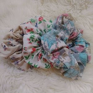 Floral Scrunchies
